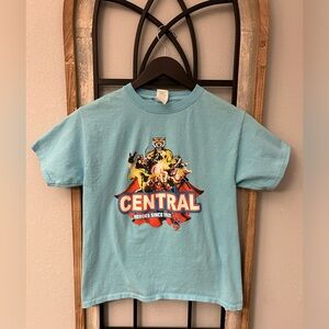 Gilden, heavy cotton boys, short sleeve T-shirt, color blue